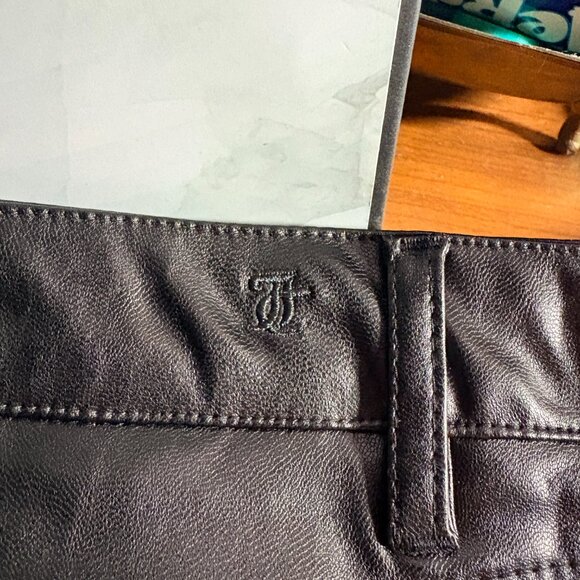 Brand New Juicy Couture Black Plether Pants Sz 20W JC299B RRLP - Picture 2 of 4